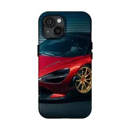 McLaren 720S Red Gold Wheels Garage