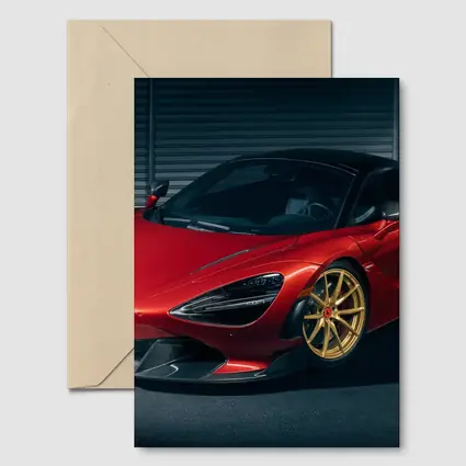 McLaren 720S Red Gold Wheels Garage