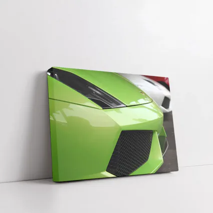 Lamborghini Gallardo Green Front Close Up
