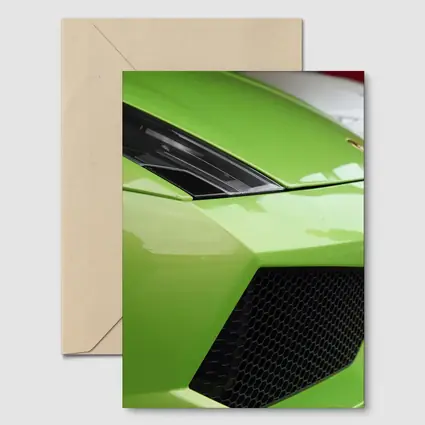 Lamborghini Gallardo Green Front Close Up