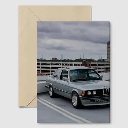 BMW E21 3 Series Rooftop Parking Gray