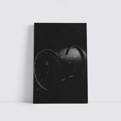 BMW M Digital Dashboard Gauges Dark Background