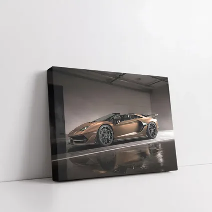 Lamborghini Aventador Bronze Garage Side Profile