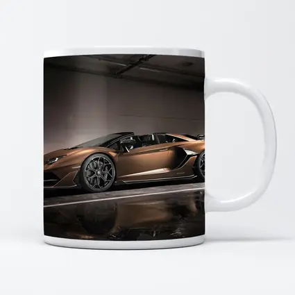Lamborghini Aventador Bronze Garage Side Profile