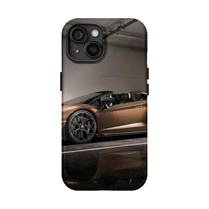 Lamborghini Aventador Bronze Garage Side Profile