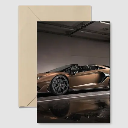 Lamborghini Aventador Bronze Garage Side Profile