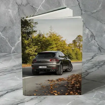 Porsche Macan S on Autumn Road