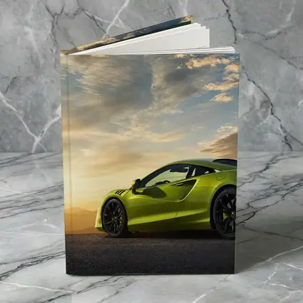 McLaren Artura Lime Green Sunset Sky