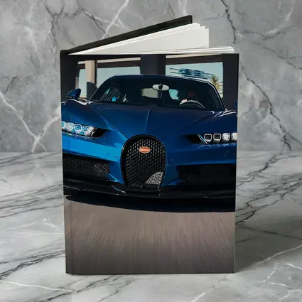 Bugatti Chiron Blue Hypercar Urban Highway