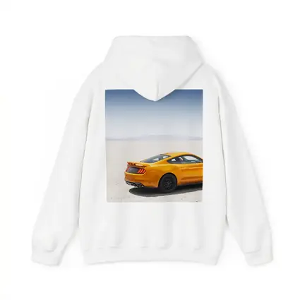 Ford Mustang GT Orange Salt Flats Desert