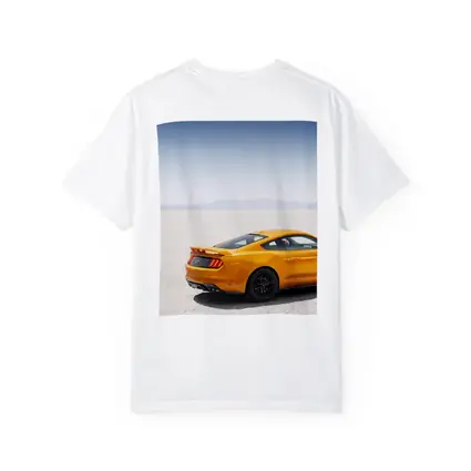 Ford Mustang GT Orange Salt Flats Desert