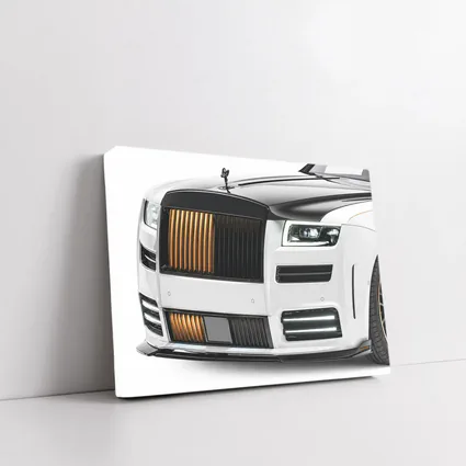 Rolls Royce Ghost White Gold Grille Front