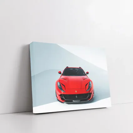 Ferrari 812 Superfast Red Minimal Studio