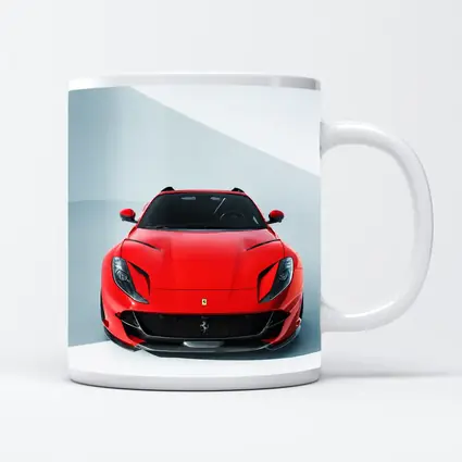 Ferrari 812 Superfast Red Minimal Studio