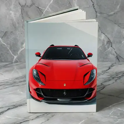 Ferrari 812 Superfast Red Minimal Studio