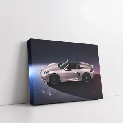 Porsche Boxster Pink Studio Dark Background