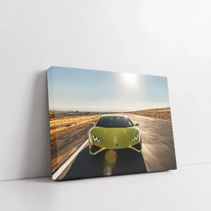 Lamborghini Huracan Green Desert Road Drive