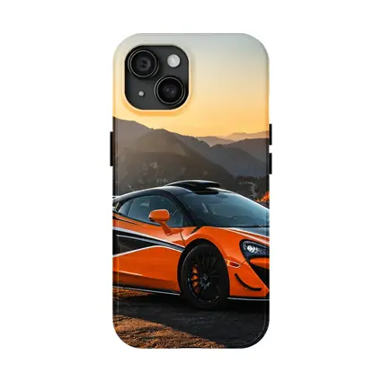 McLaren 570S Orange Supercar Mountain Sunset