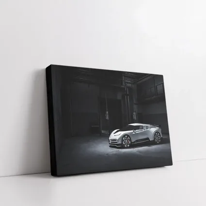 Bugatti Centodieci White Supercar Dark Warehouse