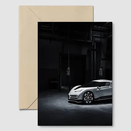 Bugatti Centodieci White Supercar Dark Warehouse