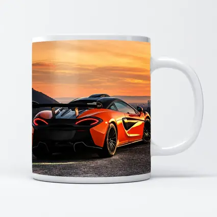 McLaren 620R Orange Supercar City Sunset