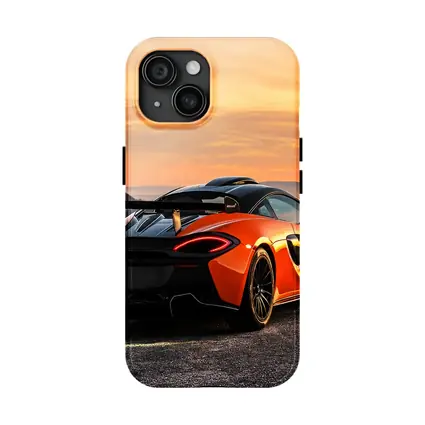 McLaren 620R Orange Supercar City Sunset