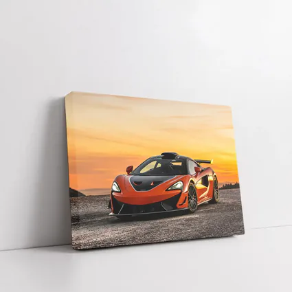 McLaren 620R Orange Supercar Sunset Sky