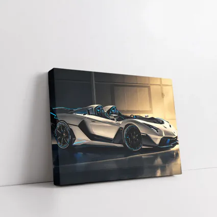 Lamborghini Veneno Roadster Silver Garage