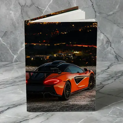McLaren 600LT Orange City Night Overlook