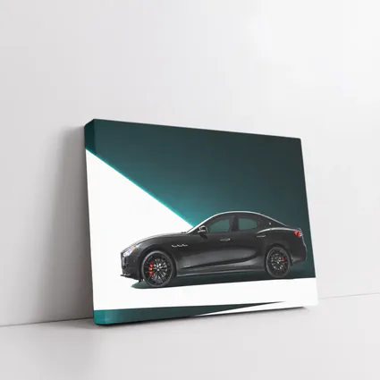 Maserati Ghibli Black Sedan Studio Shot