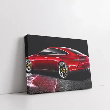 Mercedes AMG GT Red Concept Dark Background