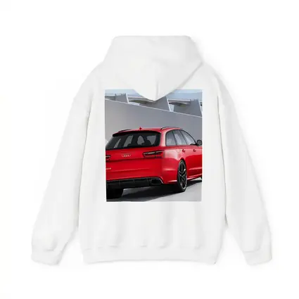 Audi RS6 Red Rear Concrete Architecture