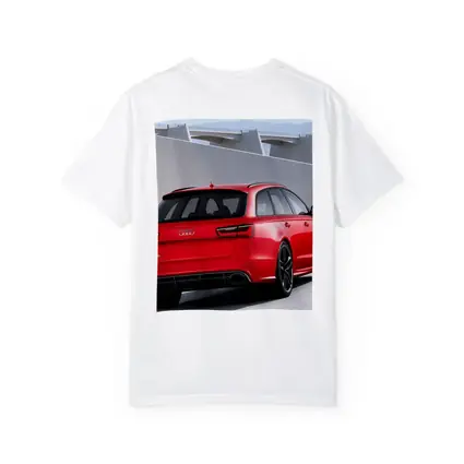 Audi RS6 Red Rear Concrete Architecture
