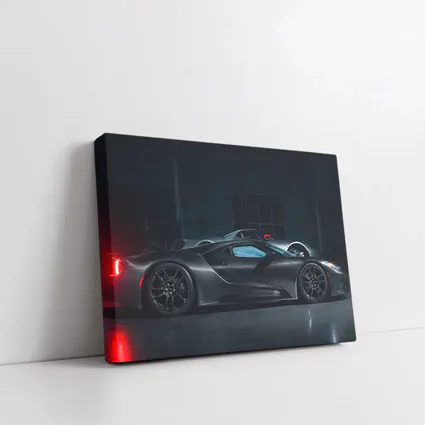 Ford GT Supercar Dark Garage Side Profile