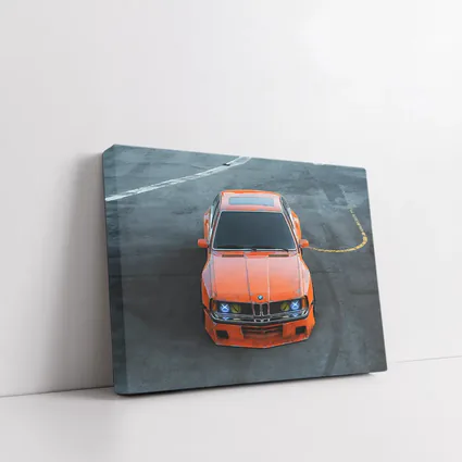 BMW 3 Series Orange Custom Wide Body Street