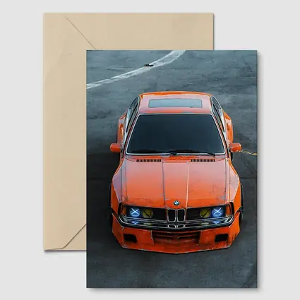 BMW 3 Series Orange Custom Wide Body Street