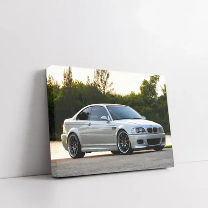 BMW M3 E46 Silver Coupe Outdoor Shot