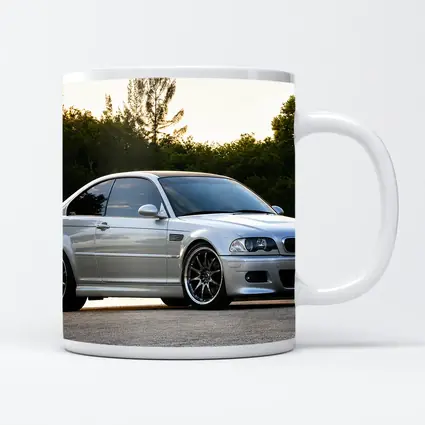 BMW M3 E46 Silver Coupe Outdoor Shot
