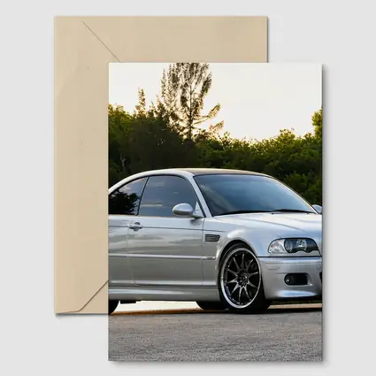 BMW M3 E46 Silver Coupe Outdoor Shot