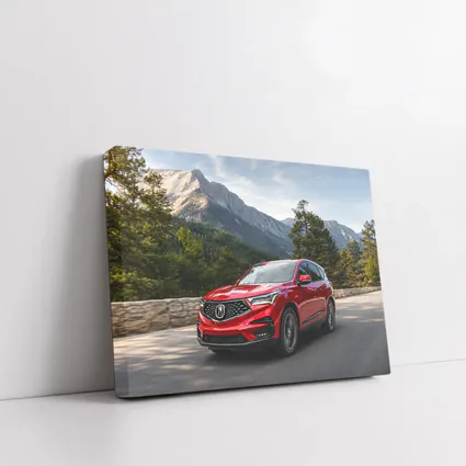 Acura RDX Red SUV Mountain Road Drive