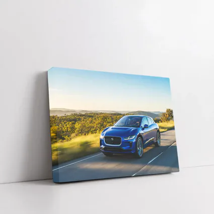 Jaguar I-Pace Blue Electric SUV Rolling Hills