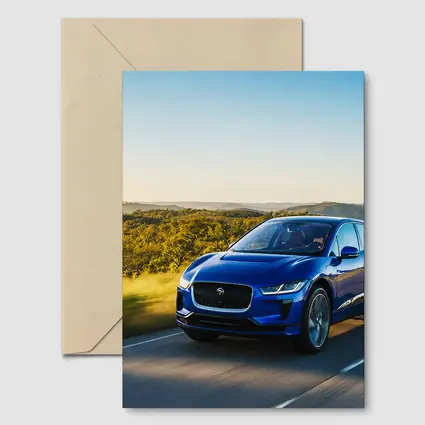 Jaguar I-Pace Blue Electric SUV Rolling Hills