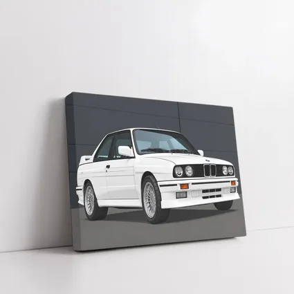 BMW M3 E30 White Classic Sport Coupe