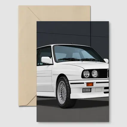 BMW M3 E30 White Classic Sport Coupe