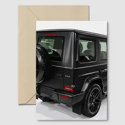 Mercedes AMG G63 Black SUV Showroom