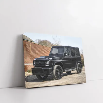 Mercedes G-Class Black SUV Parking Lot