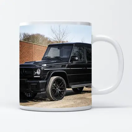 Mercedes G Class Black SUV Parking Lot