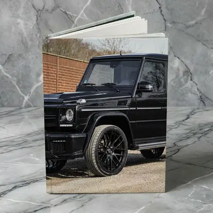 Mercedes G Class Black SUV Parking Lot