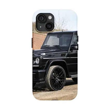 Mercedes G Class Black SUV Parking Lot