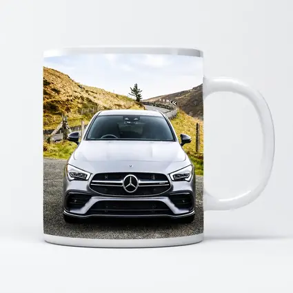 Mercedes AMG CLA Silver Mountain Road